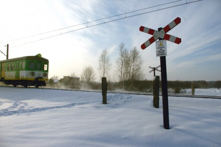Zlikwidowany przejazd w Postoliskach (fot. M. Puławski)
