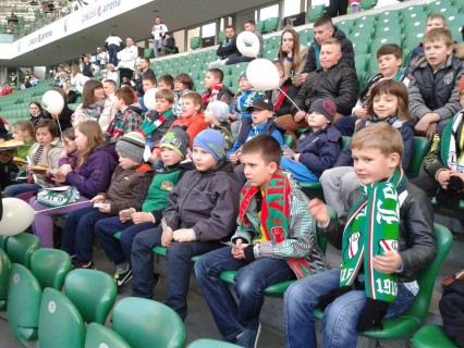 Akademia "Junior" na meczu Legii