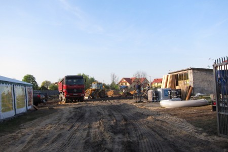 Budowa przy ul. Kościelnej w Tłuszczu