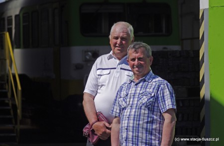 Andrzej Przywoźny i Waldemar Sobczak (z prawej) wspominają czasy „Solidarności” w tłuszczańskiej lokomotywowni