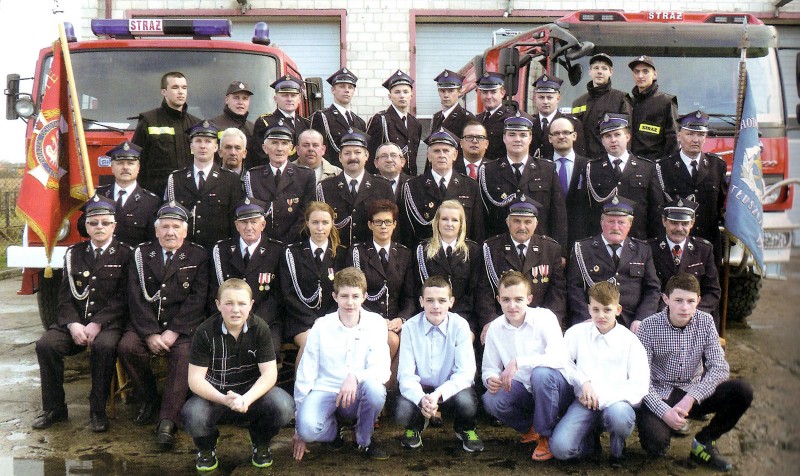 OSP Tłuszcz, fot. z książki „Strażacy Ziemi Wołomińskiej”, wydanej w 2014 roku przez Agencję Wydawniczą „Palindrom”